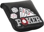 [CRAFTSMAN GOLF] Poker Heel Shaft Mallet Putter Headcover Four of A Kind Aces for Taylormade Spider GT Odyssey Golf 2021 2022 Ten Putter Magnetic Closure