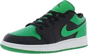 [Nike] Youth Air Jordan 1 Low GS 553560 065 Lucky - Size 5y,Black/Black-lucky Green-white