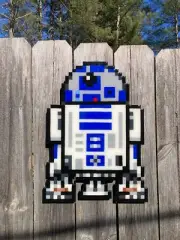 R2-D2 from Star Wars - Wooden Pixel Art Handmade from MDF Board