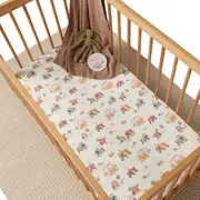 Snuggle Hunny Diggers & Tractors Organic Fitted Cot Sheet