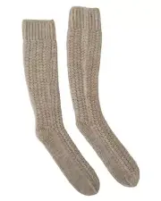 Dolce & Gabbana Cable Knit Socks - Pantyhose & Tights - Beige -Size One Size