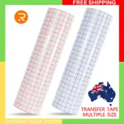 HTVRONT Vinyl Transfer Paper Tape Roll for Adhesive Vinyl Clear Alignment Grid