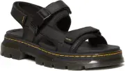 Dr. Martens Unisex-Adult Forster Poly Rip Stop Sandal 9 Women/8 Men, Black