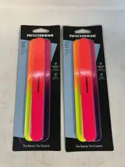 Tweezerman Piece Neon Hot Nail Files, Assorted 3 Count (Pack of 2)