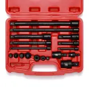 18pc drive tool socket accessory set extension bars/adaptor/impact coupler/joint