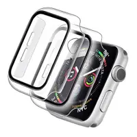 在飛比找ETMall東森購物網優惠-適用于蘋果手表8代鋼化膜一體保護殼iwatch5保護殼套4/