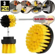 3PCS Drill Brush Attachment Set Electric Deep Cleaning Power Scrubber Brush Tool