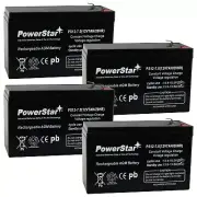 (4 Pack) PowerStar 12V 7Ah Replacement for APC Back-UPS 550 BE550G Battery