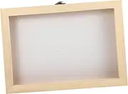 GETAJGHSD Butterfly Display Box Large Shadow Boxes Display Cases Vintage Wooden Suitcase Wood Boxes Crystal Storage Stone Tray House Specimen Caja De Madera Unfinished Wooden Boxes