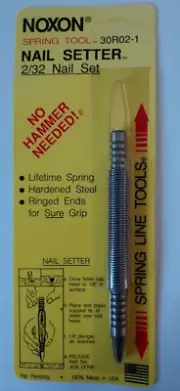 Nail Set 2/32 Setter Noxon Spring Tool 30R02-1 No Hammer Needed New Old Stock