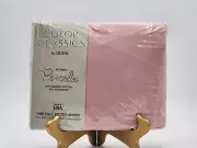 VTG Stevens Color Classics No Iron Percale Fitted Sheet Full 50/50 Antique Rose