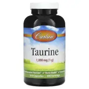 2 X Carlson, Taurine, 1,000 mg, 300 Capsules