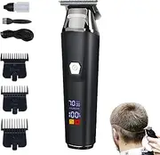 Household Digital Display Professional Electric Hair Clipper Set, Clippers And Trimmers Set, Rechargeable Cordless Trimmers For Men- Geta Clean, Fresh Haircut At Home (1 Pcs)