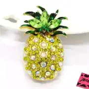 2Ct Marquise Cut Lab Created Peridot Pineapple Brooch Pin 14k Yellow Gold Plated
