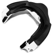 Leatt GPX Race Neck Brace Back Part, black-white, Size S M Black White