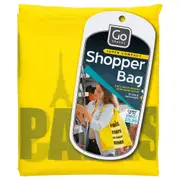 Go Travel Foldable Shopper Carry Bag Shopping Storage Shoulder Handbag Yellow