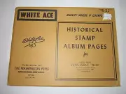 NOS - 1981 WHITE ACE PB-33 HISTORICAL STAMP ALBUM PAGES FOR PLATE BLOCKS - NOS