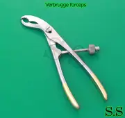 Verbrugge forceps 11" self-centering Gold Plated Orthopedic Instruments