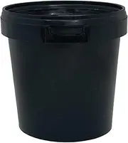 Black Storage Cups 1000ml 17pcs Blackout Containers UV Paint Storage Compatible with Water-Based Paint