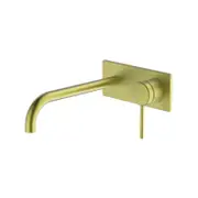 Gareth Ashton Brushed Brass Poco Wall Mixer Set 165mm WELS 4 Star 6.5L/min