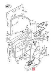 NEW AUDI Q7 4MB 4MG ARMREST ALSO USE: ROTOR GREY 4M0867165AQU7 ORIGINAL