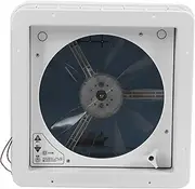 Brilluxa Vent Fan, Manual Air Outlet, Ceiling Exhaust Fan for RV Caravan, 13.4x13.4in Roof Ventilation Unit, 10 Blade Low Noise Airflow System (12V Handmatige standaard 010991)