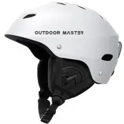 OutdoorMaster Kelvin Ski Helmet - Snowboard Helmet for Men, Women & Youth White