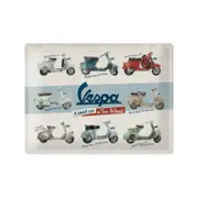 Nostalgic-Art Large Sign Vespa Model Chart