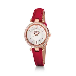 替換錶帶 FOLLI FOLLIE芙麗手錶真皮玫瑰金簡約輕奢時尚鑲鉆石英錶防水女錶