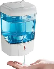 [PLUSSEN] Automatic Soap Dispenser Wall Mount, Hand Sanitizer Dispenser 600ml Gel/Liquid Touchless Hand Soap Dispenser for Home Hospital School Office，1 Pack