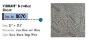 VIBRAM 8870 Newflex Rubber Soling Sheet - Shoe Repair 5 8 10mm