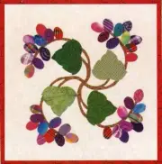 Thru Grandmother's Window - Quilt, Sewing Applique Pattern - FRUIT of the VINE