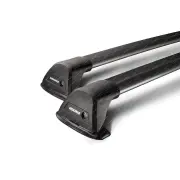 2 x Yakima Flush Bar 120cm Black S10YB Roof Rack Bar Powder-Coated Finish