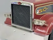 Pair Alloy Peterbilt Style Square Headlight Tamiya R/C 1/14 King Grand Hauler