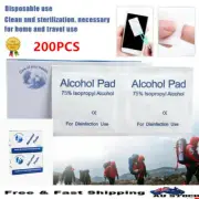 200pcs Alcohol Pad Antiseptic Skin Swab Wipe Isopropyl Nail Cleansing Prep AU