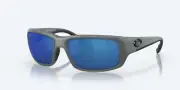 NEW IN BOX COSTA DEL MAR FANTAIL 900625 MATTE GRAY / 580P BLUE MIRROR LENSES