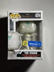 Funko Pop Marvel WandaVision The Vision #824 Walmart Exclusive Glow In The Dark