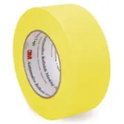 3M 06656 Crepe Paper Automotive Refinish Tape 2 Inch, 24 Pack, Yellow