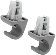 Yurefax 2pcs Gray Car ABS Sun Visor Hook Bracket Retainer 74348-33040 Car Sun Visor Clip