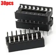 30Pcs 16 Pin Solder Type Dip Ic Sockets Adaptor Ic New gc