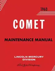 Service Manual for 1960 Mercury Comet (for: Mercury)