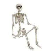 Halloween Skeleton Decorations 2.95ft Life Size Posable Skeleton Large Full Body