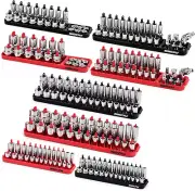 8-Piece Socket Holder Tool Tray Organizer, Socket Storage Organizer Set for Tool