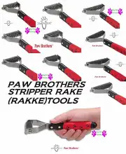 PROFESSIONAL COAT STRIPPER RAKE Pet Grooming Dog Cat Under Hair Mat Breaker Tool