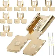 Spade Connectors Set Quick Disconnect Electrical Way Terminal Adapters Kit Brass Terminal Connector 8pcs
