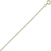 [JewelryWeb] 14/20 Gold Filled 1mm Rope Chain Necklace 1mm Wide With Spring-Ring Closure Chain-Necklace for Women and Men