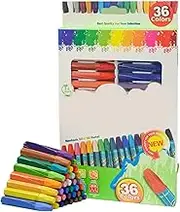 Oil Pastels For Kids, Hexagonal Shaped Crayons, Sketching Oil Pastels, Vibrant Oil Art Kit, 36 Assorted Colors, Decorative Painting Kit, Oil Pastels For Painting, 24.5x16.7x1.8cm/9.49x6.61x0.67 inches