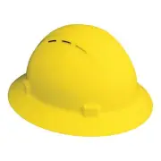 Erb Safety Hard Hat,Type 1, Class C,Pinlock,Yellow 19332 Erb Safety 19332