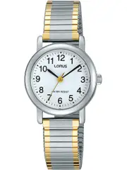 Lorus RRX05HX9 White Dial Gold Stainless Steel Womens Watch