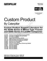 Caterpillar 824G Series 2 Tractor 826G Series 2 Compactor Parts Catalog Manual